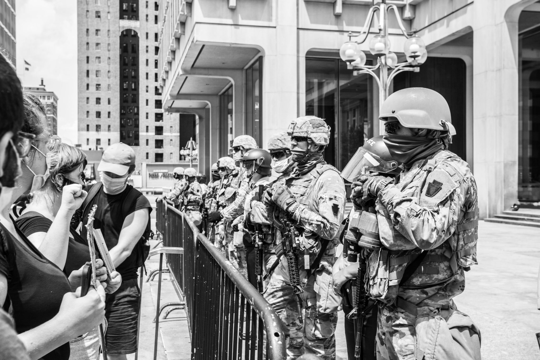 National Guard Shows Up For Election Day