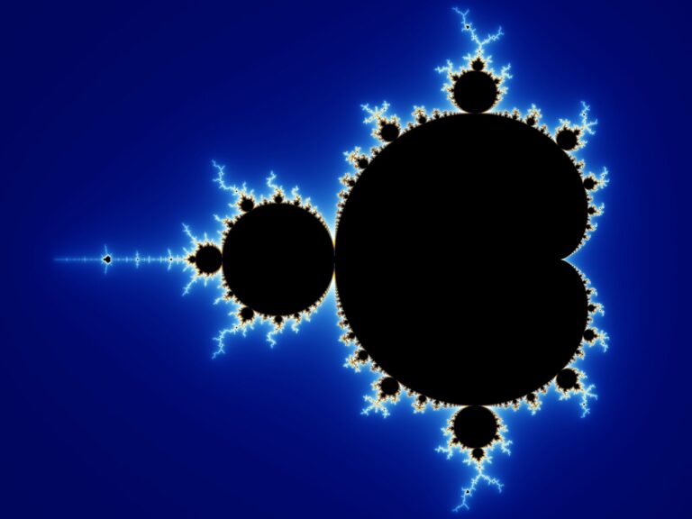 the Mandelbrot set - code to creation - mind of god header