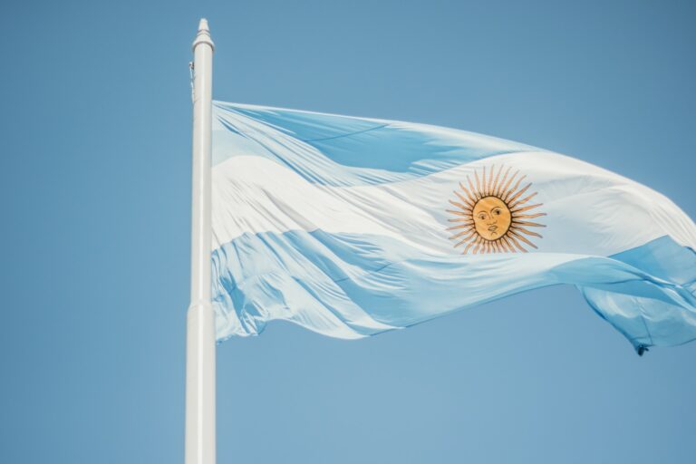 Javier Milei header - flag of Argentina