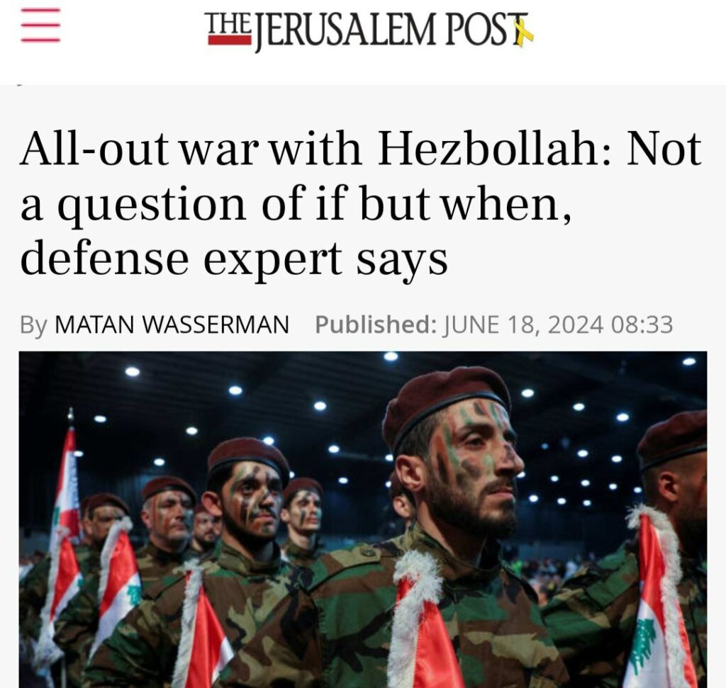 All-out war with Hezbollah from Jerusalem Post: Israel-Lebanon War incoming